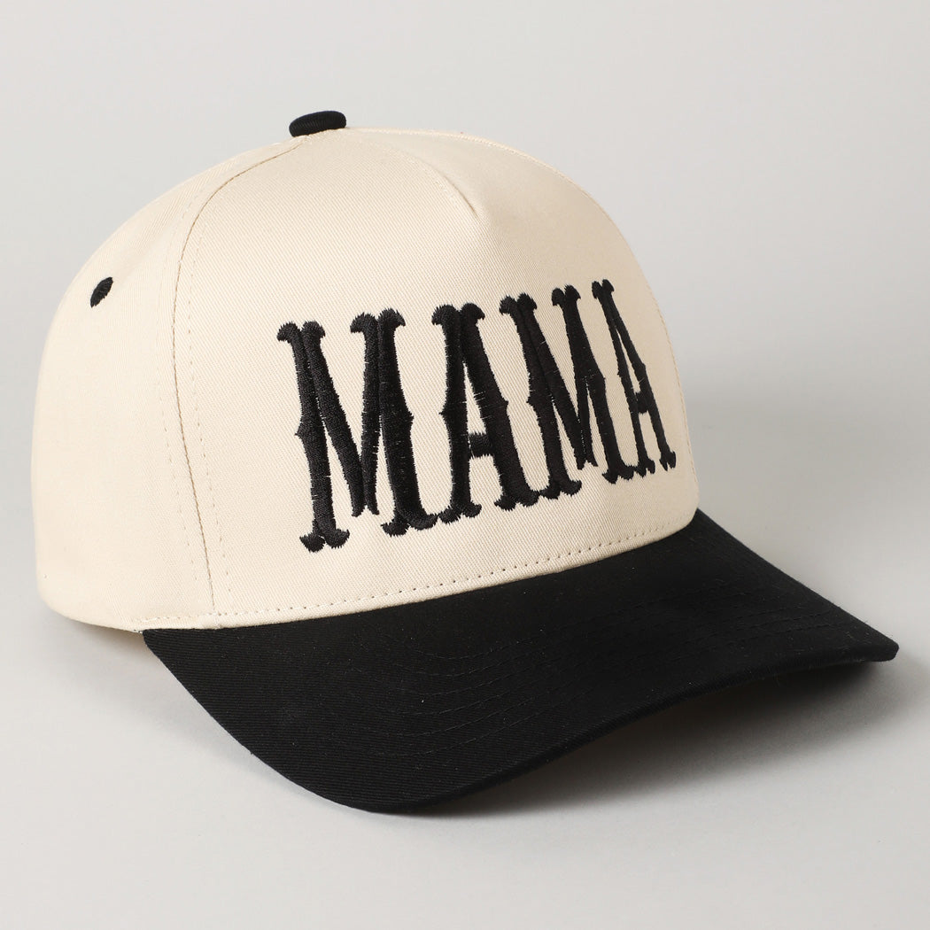 Mama Typographic - Hat (Black)