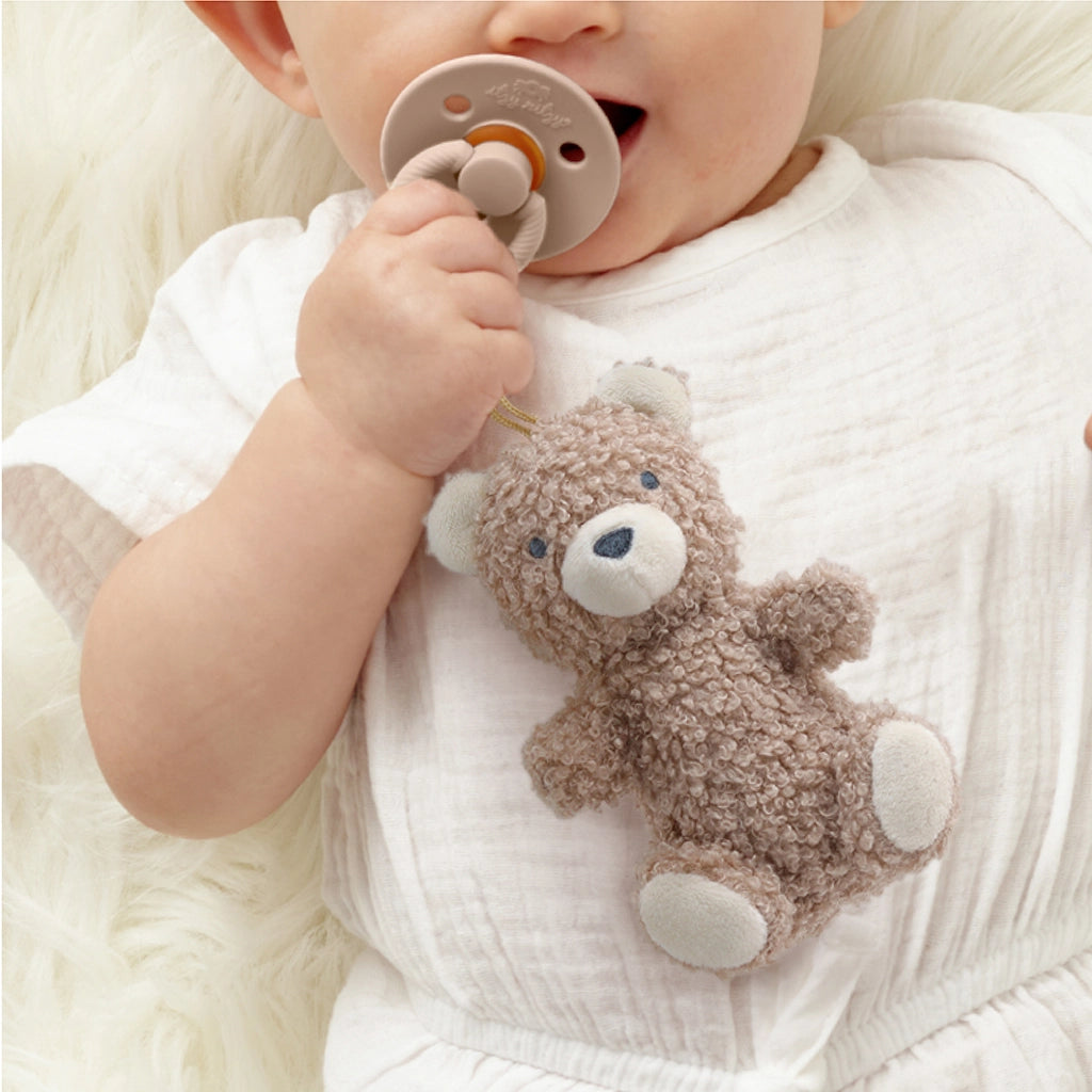 Bitzy Pal - Natural Rubber Pacifier and Plush (Bear)