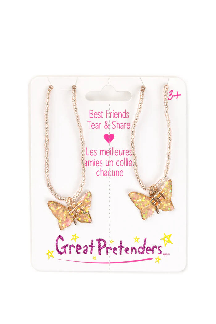 Great Pretenders - BFF Butterfly Share & Tear Necklace