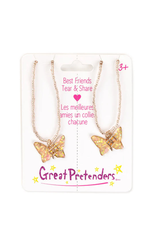 Great Pretenders - BFF Butterfly Share & Tear Necklace