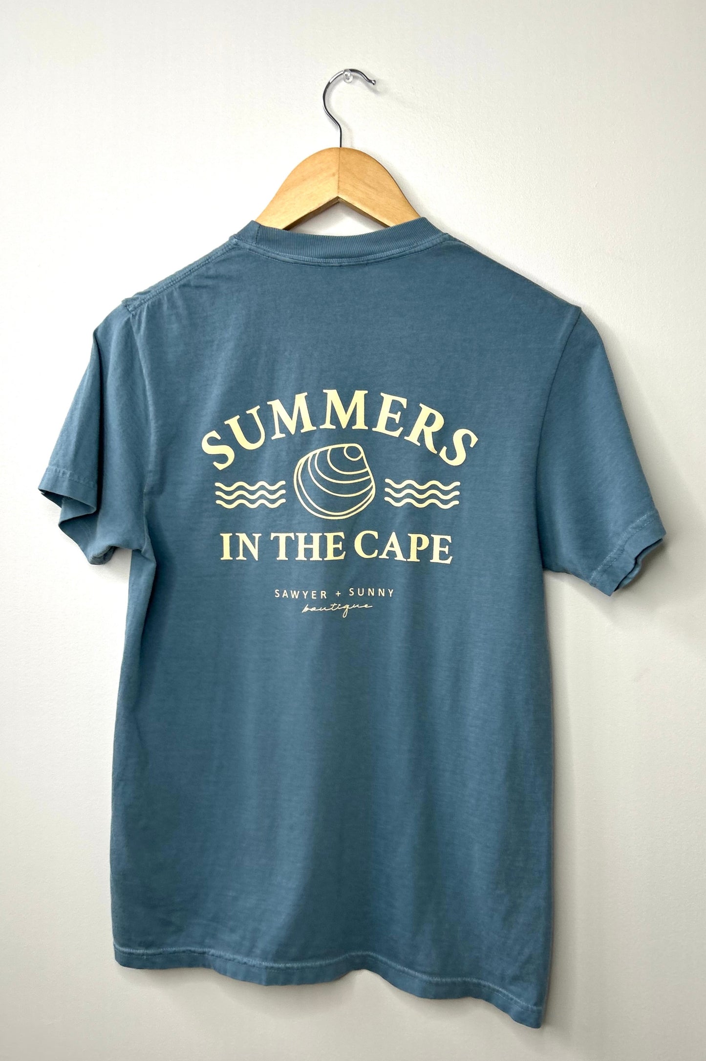 Sawyer + Sunny - Summers in the Cape - Short Sleeve Tee (Blue)