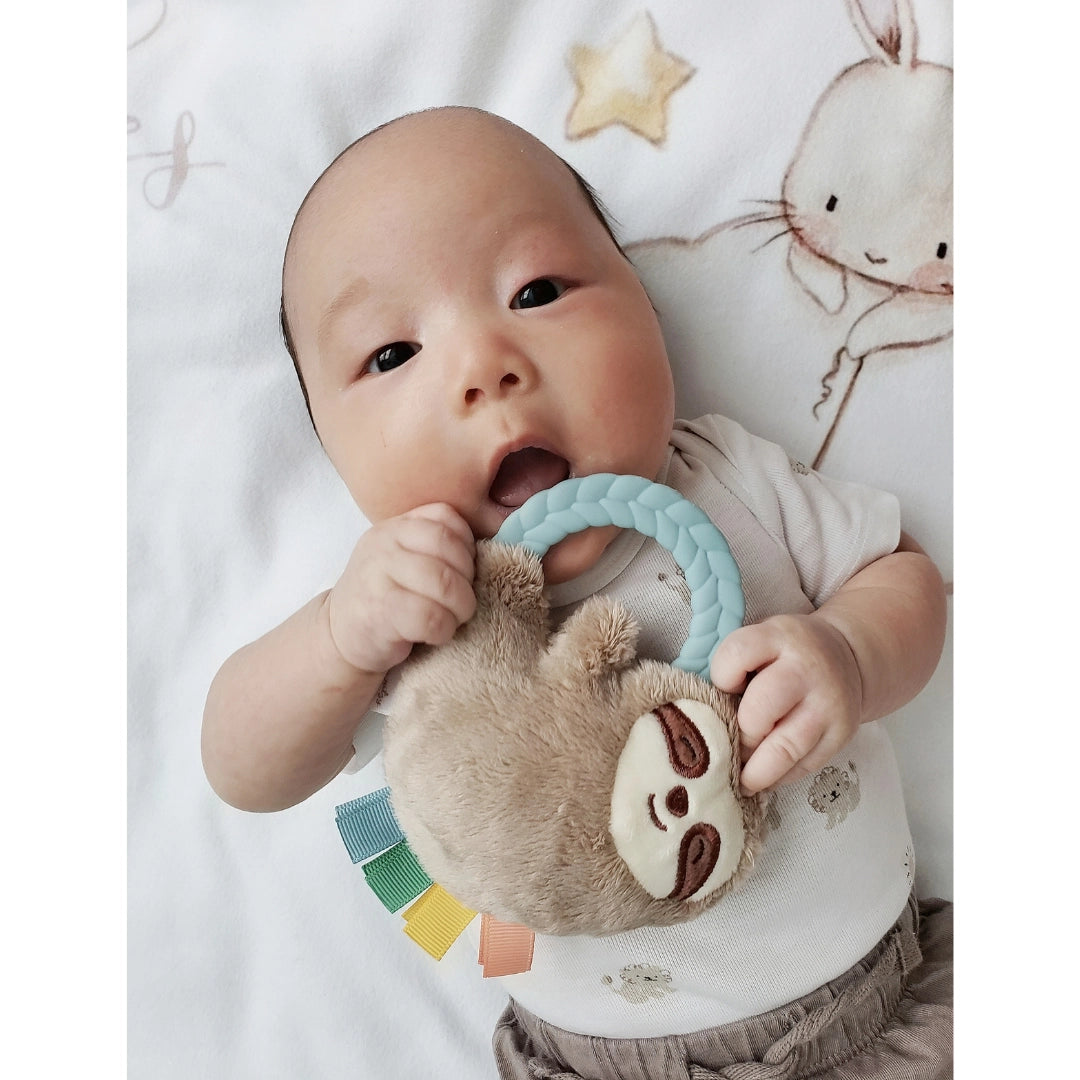 Ritzy Rattle Pal Plush Rattle Pal with Teether (Sloth)