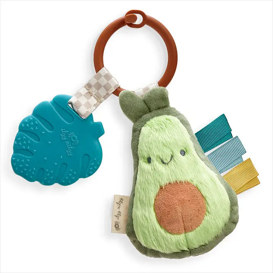 Itzy Ritzy Pal - Plush + Teether (Avocado)