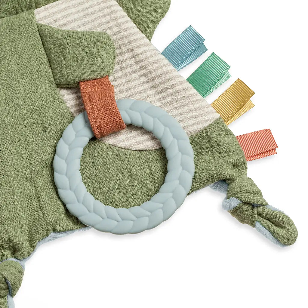 Bitzy Crinkle Sensory Toy With Teether (Dinosaur)