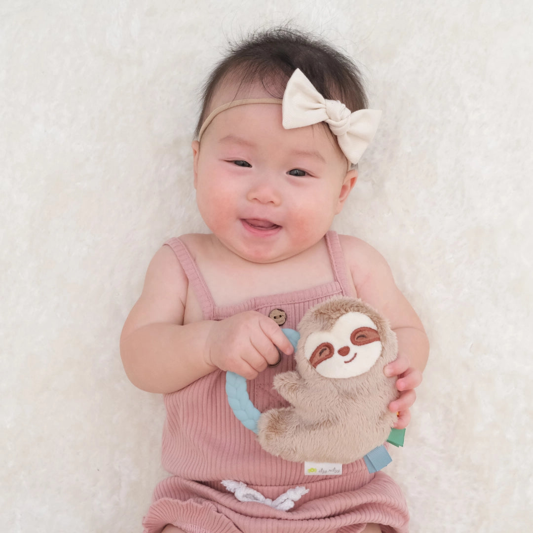Ritzy Rattle Pal Plush Rattle Pal with Teether (Sloth)