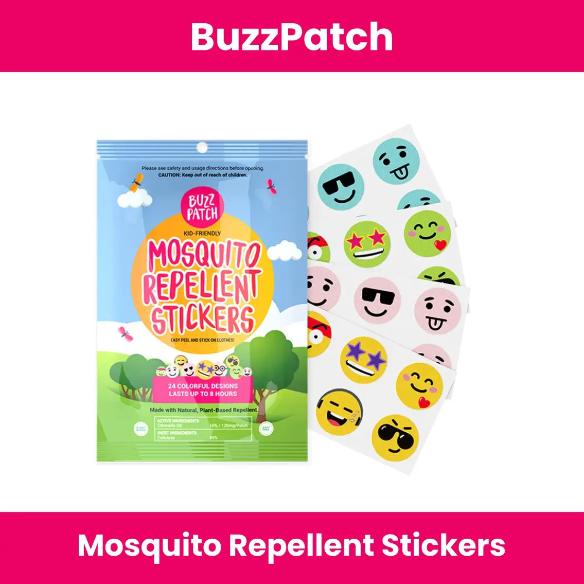 Buzz Patch Mosquito Repellent Stickers