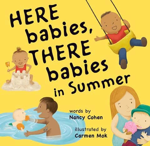 Board Book - Here Babies, There Babies in Summer