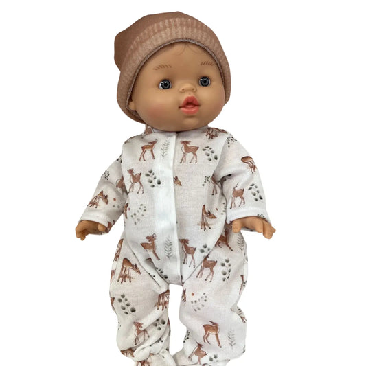 Paola Reina - Baby Gordis Doll - Albert with Fawn PJS - Sold in Box + Includes Outfit
