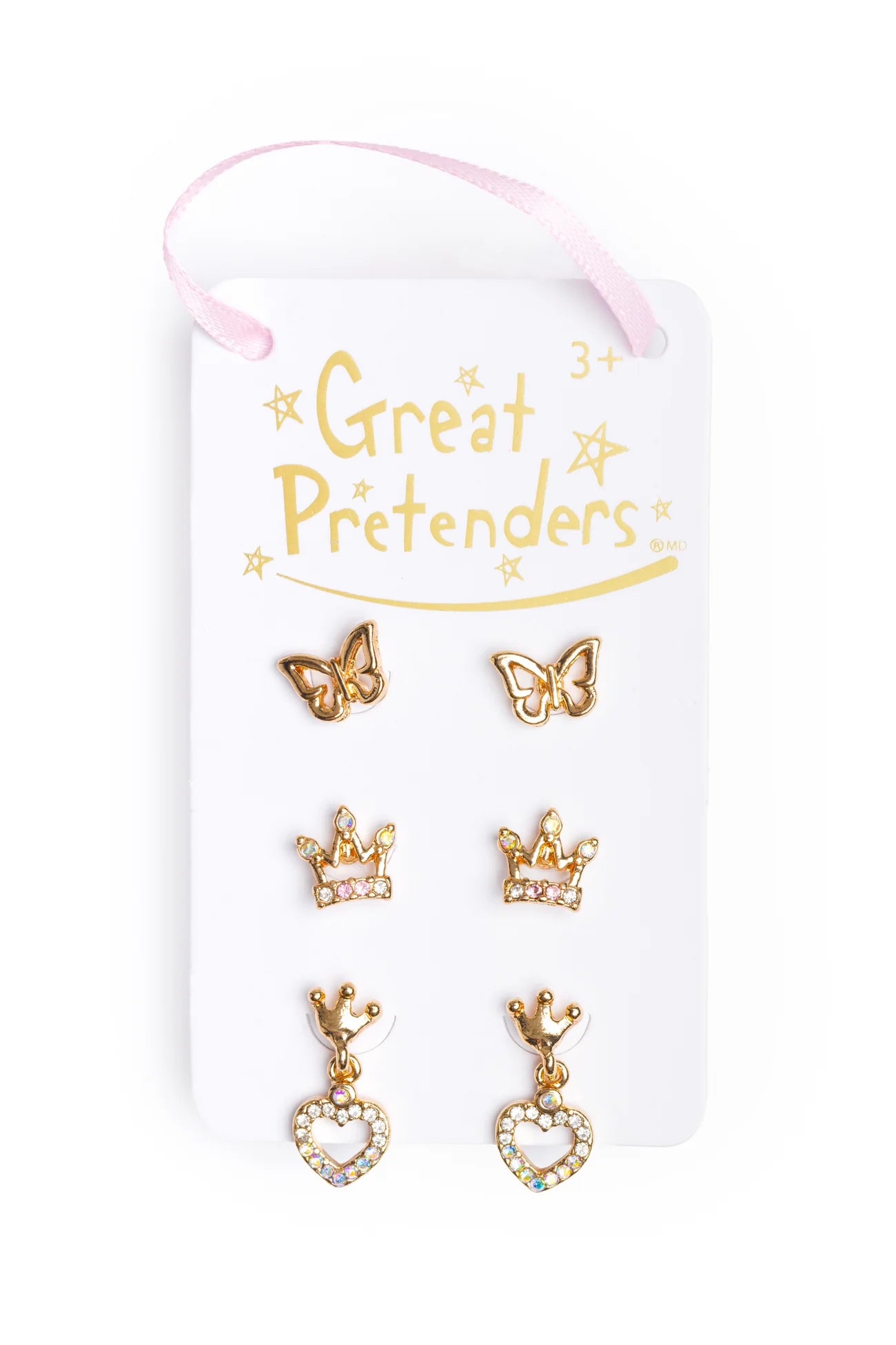 Great Pretenders - Boutique Royal Crown Studded Earrings