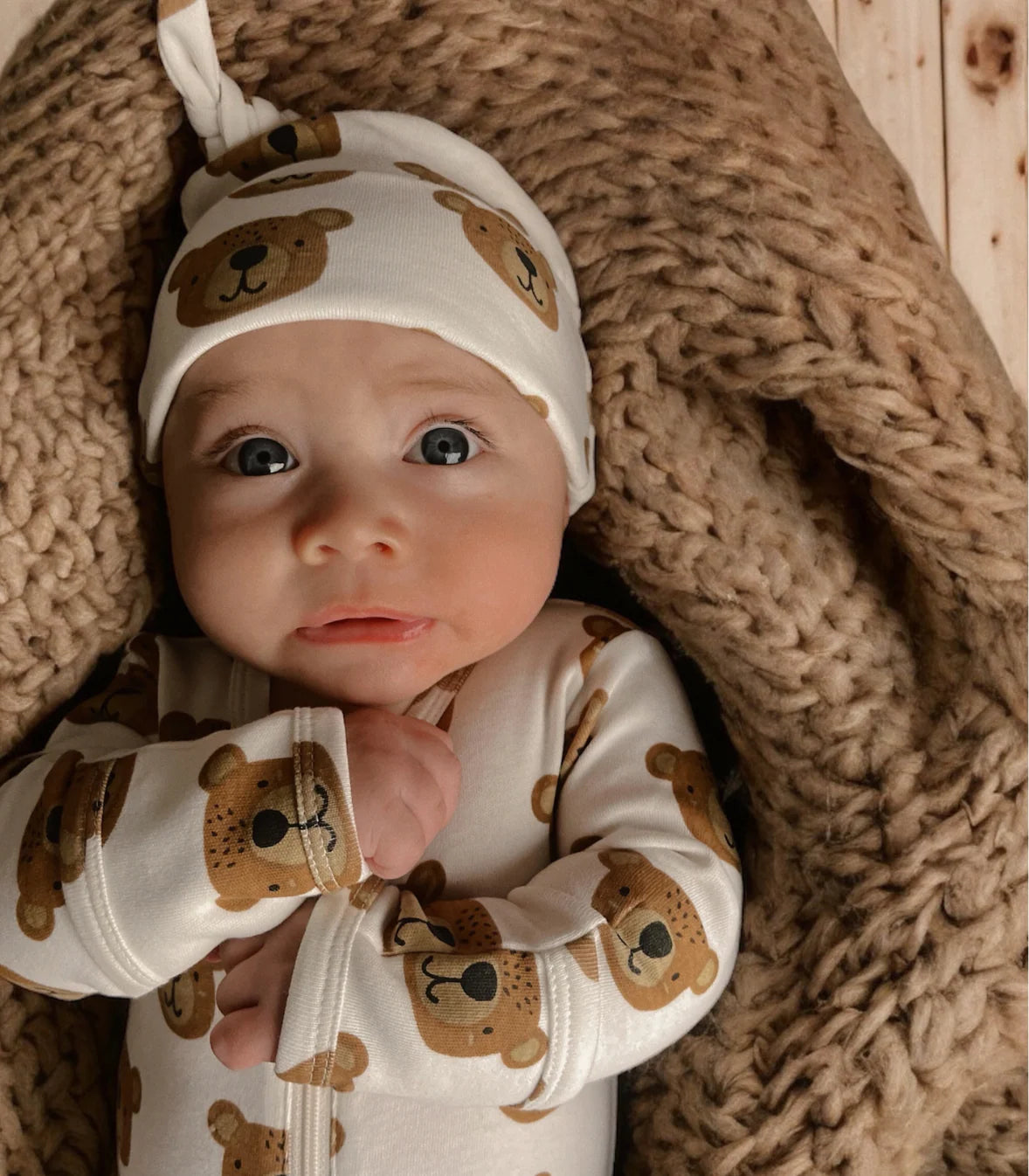 Siix Collection - Organic Beanie (Baby Bear)