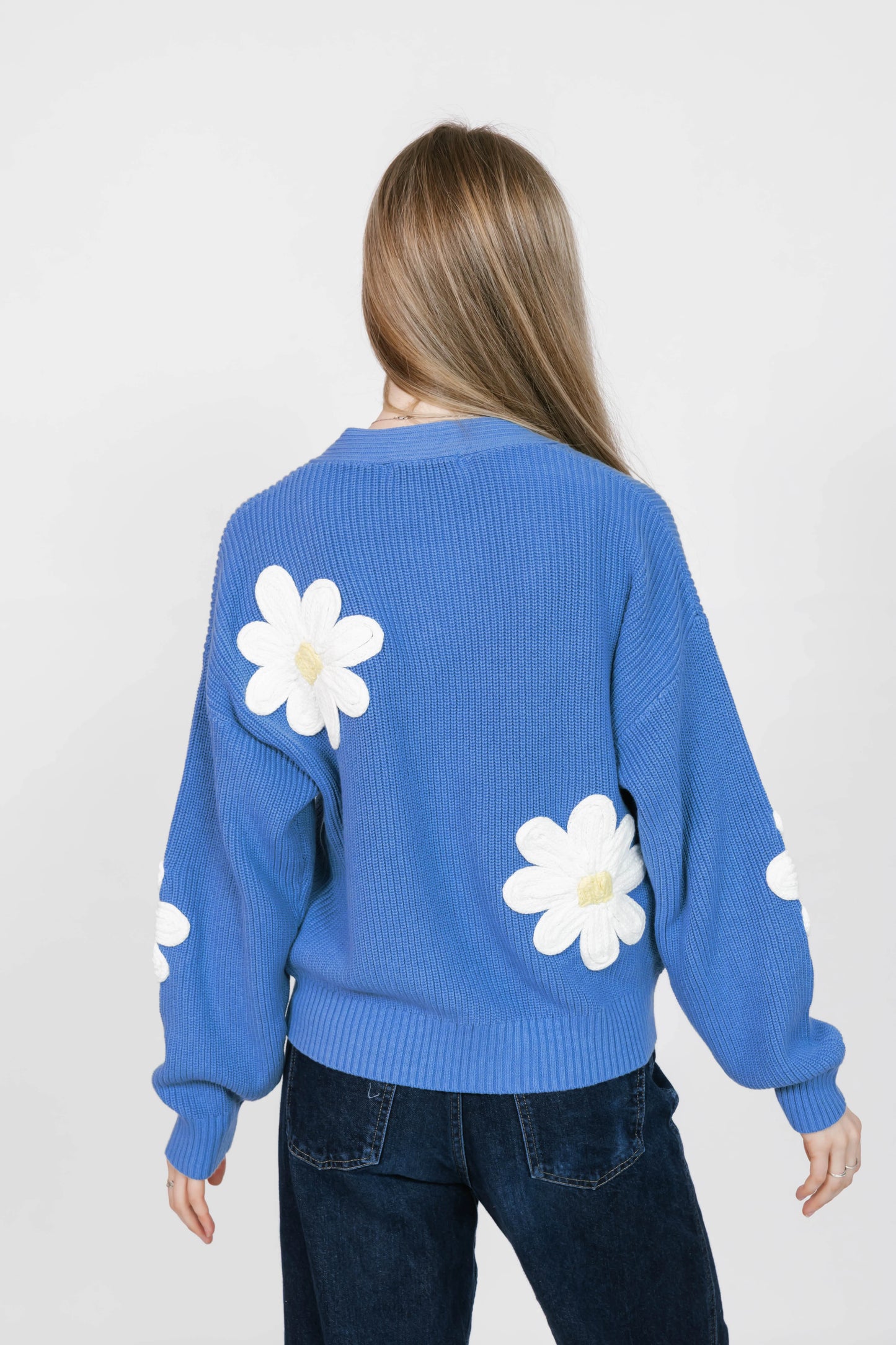 Smash + Tess - Nora Daisy Cardigan (Blue/Ivory)