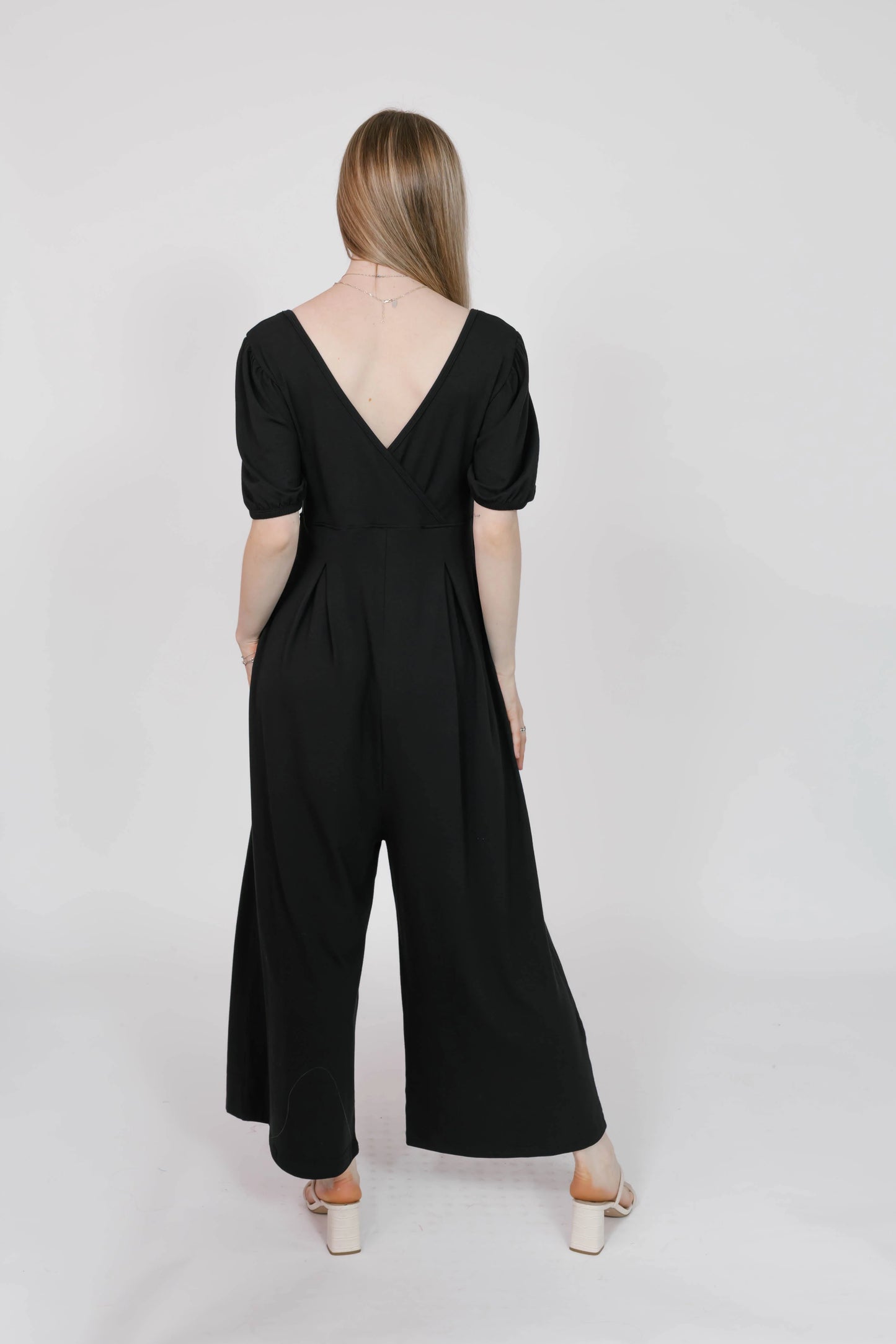 Smash + Tess - Patricia Cropped Romper (Midnight Black)