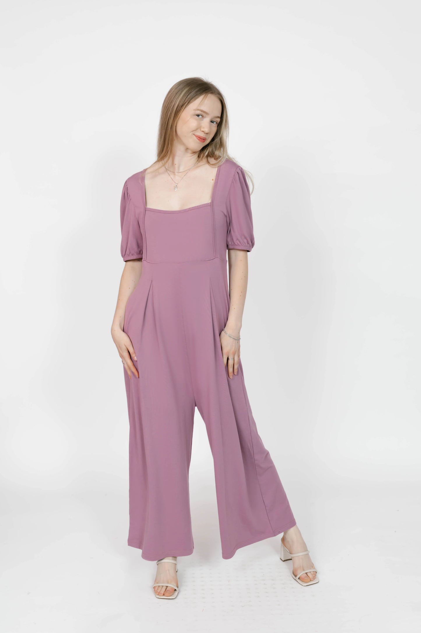 Smash + Tess - Patricia Cropped Romper (Ginger Mauve)