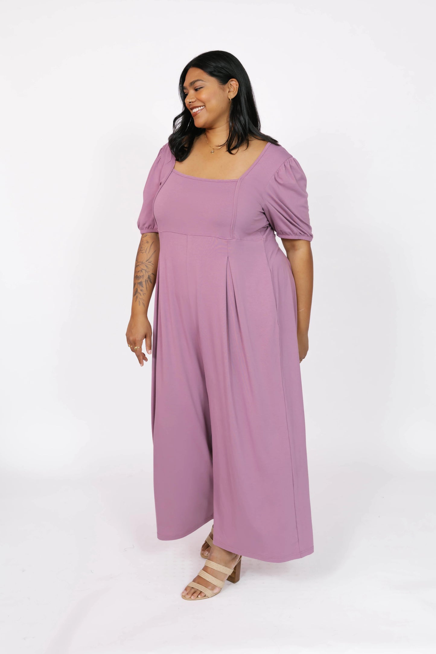 Smash + Tess - Patricia Cropped Romper (Ginger Mauve)