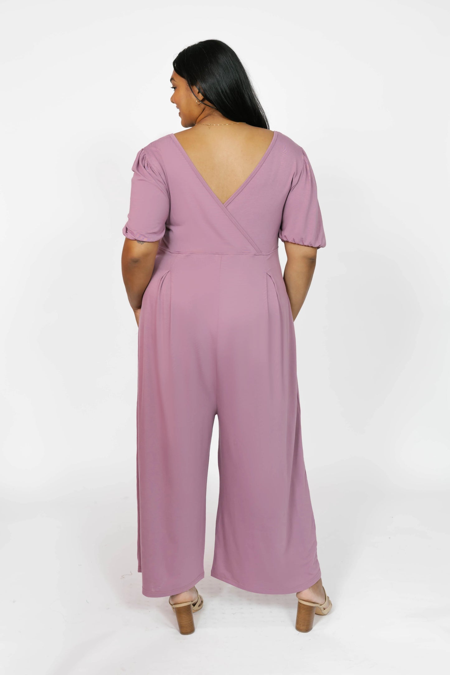Smash + Tess - Patricia Cropped Romper (Ginger Mauve)