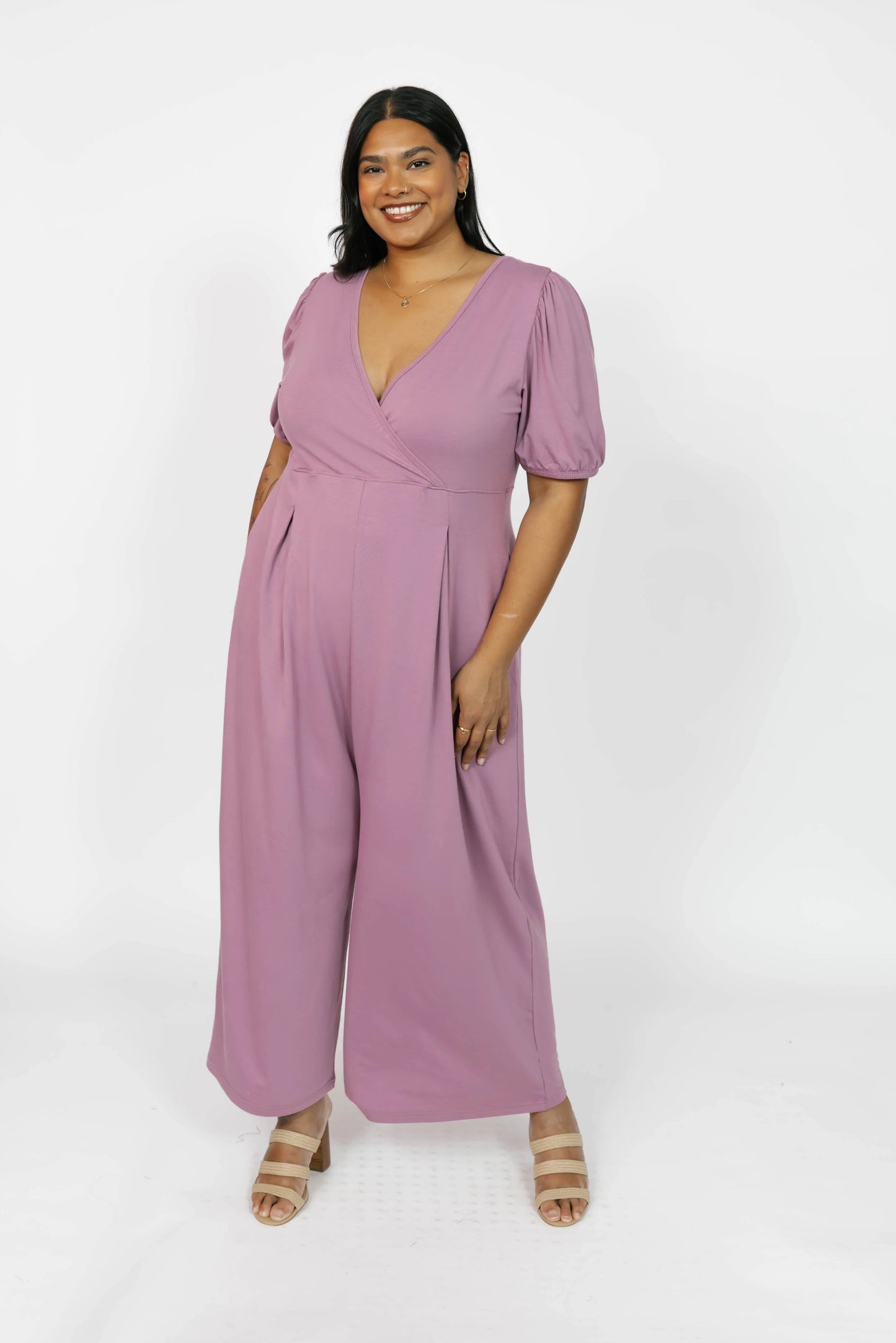 Smash + Tess - Patricia Cropped Romper (Ginger Mauve)