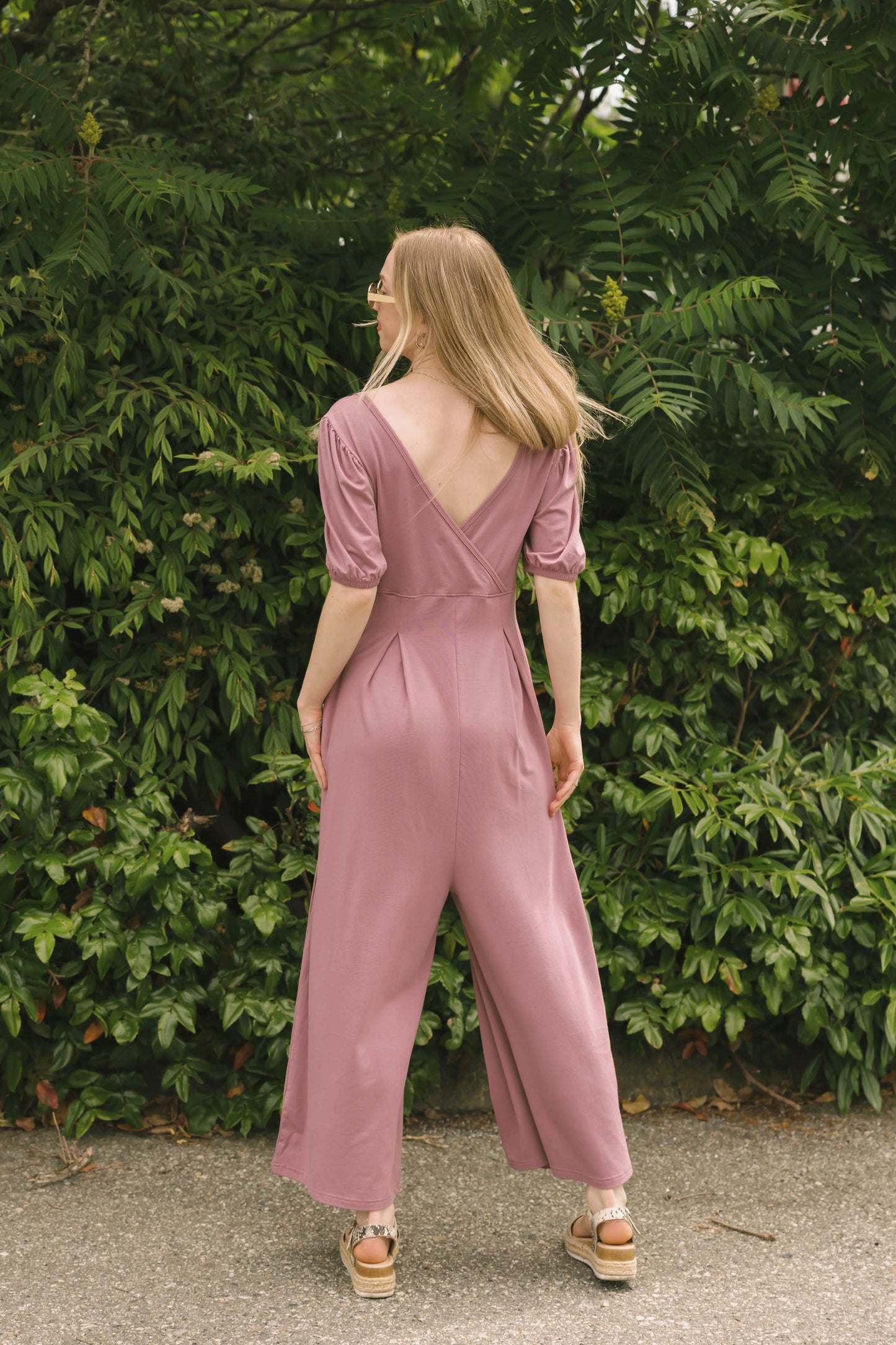 Smash + Tess - Patricia Cropped Romper (Ginger Mauve)