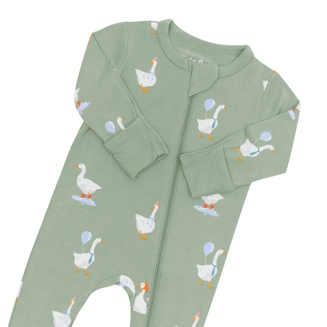Kyte Baby - Bamboo Zippered Footie (Silly Goose)