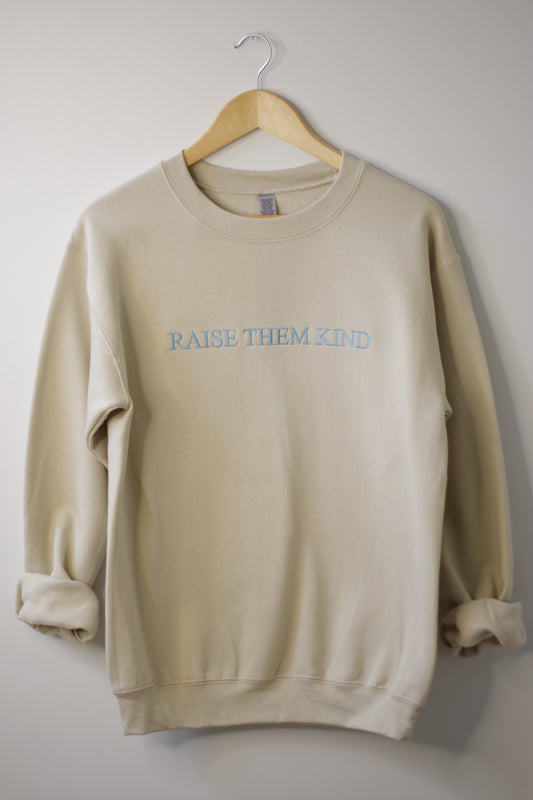 Sawyer + Sunny - Embroidered Crewneck Sweater (Raise Them Kind)