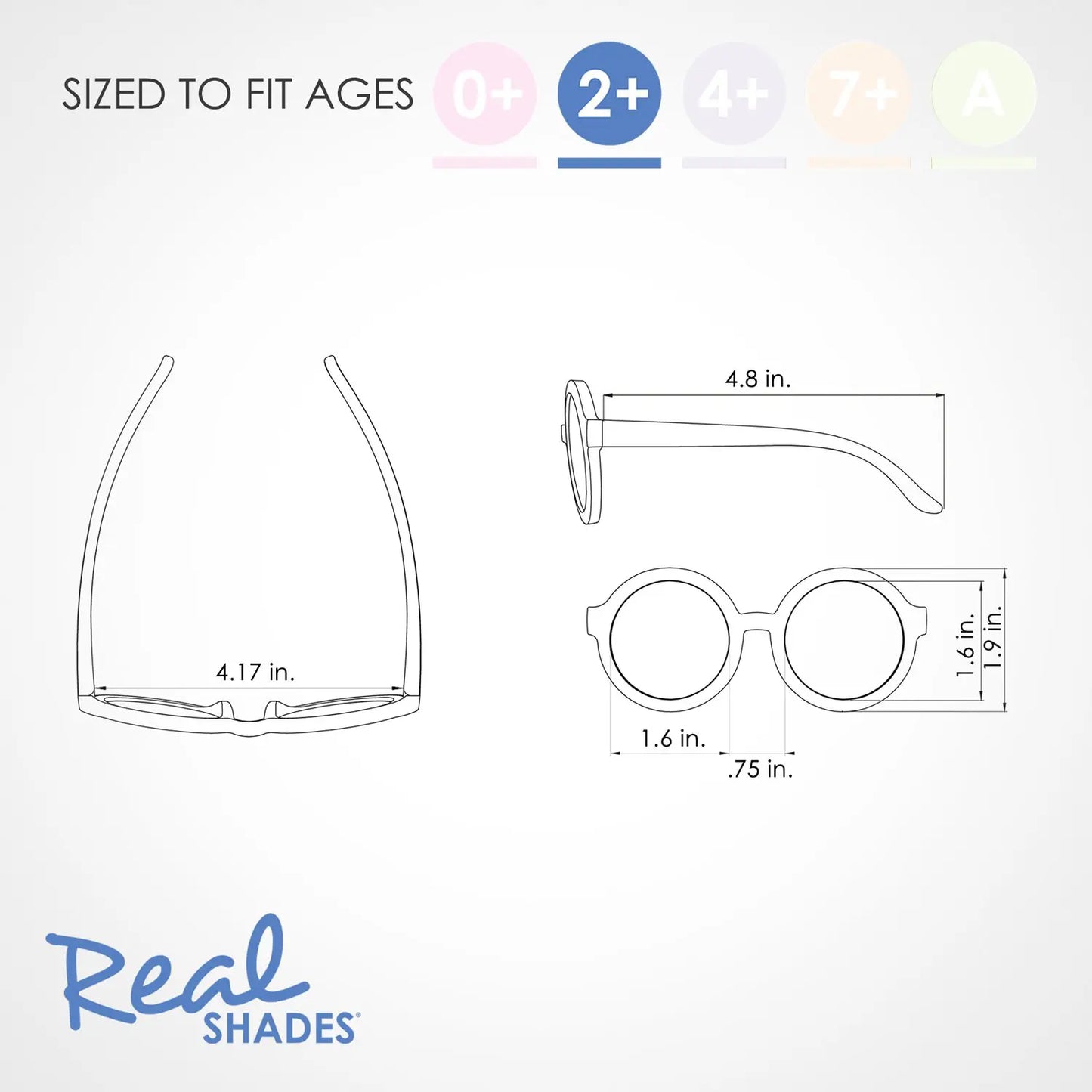 Real Shades Unbreakable UV Sunglasses (for Toddlers 2years+) - Vibe