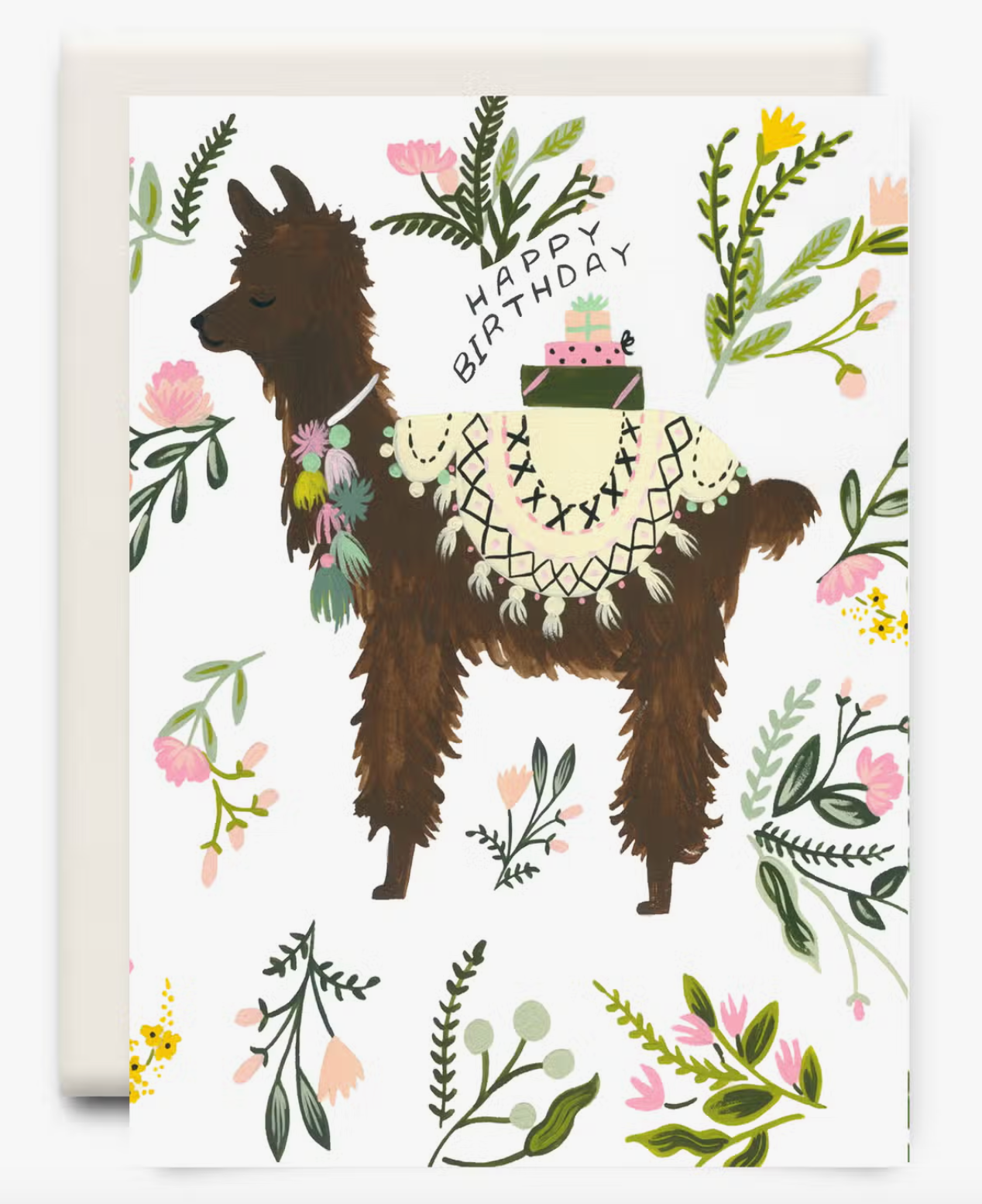 Llama Birthday Card