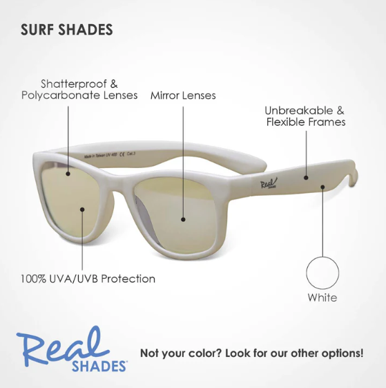 Real Shades Unbreakable UV Sunglasses (for Kids 4-6years) - Surf