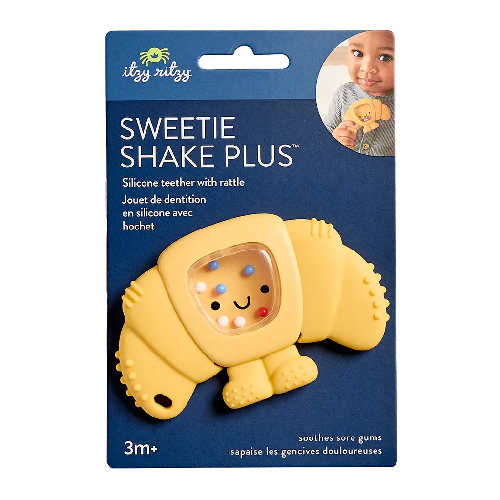 Itzy Ritzy - Sweetie Shake Plus Rattle Toy (Croissant)
