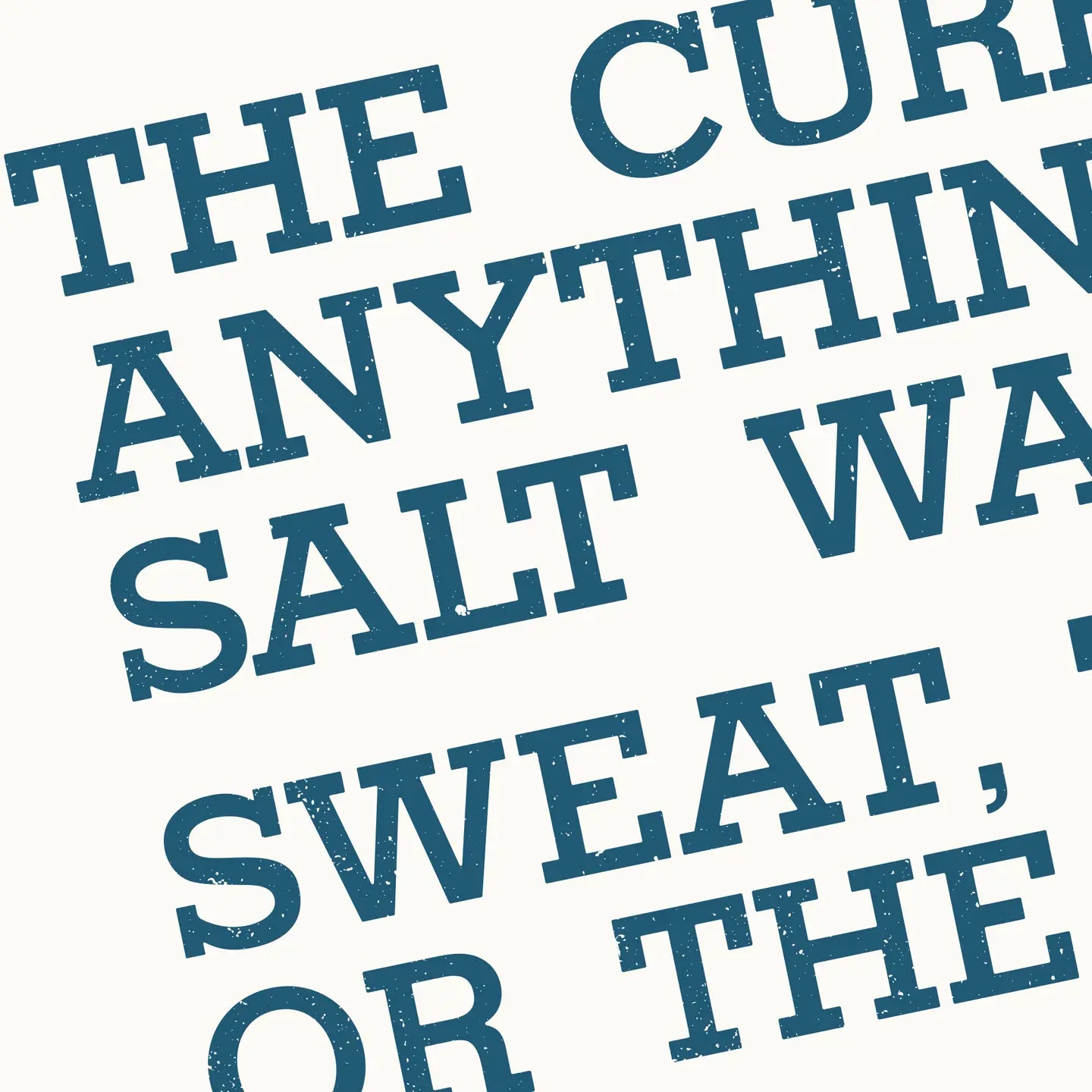 Salt Water Quote Postcard
