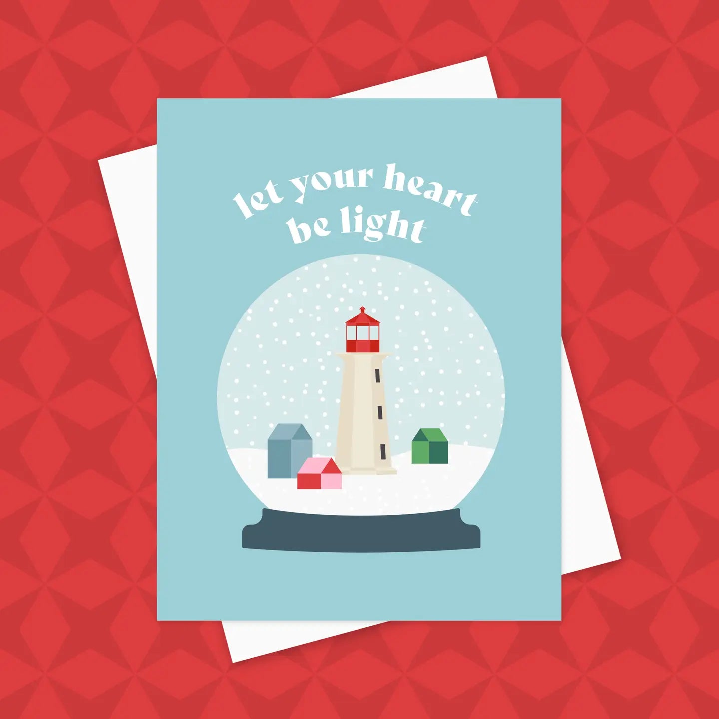 Heart Be Light Snow Globe Card