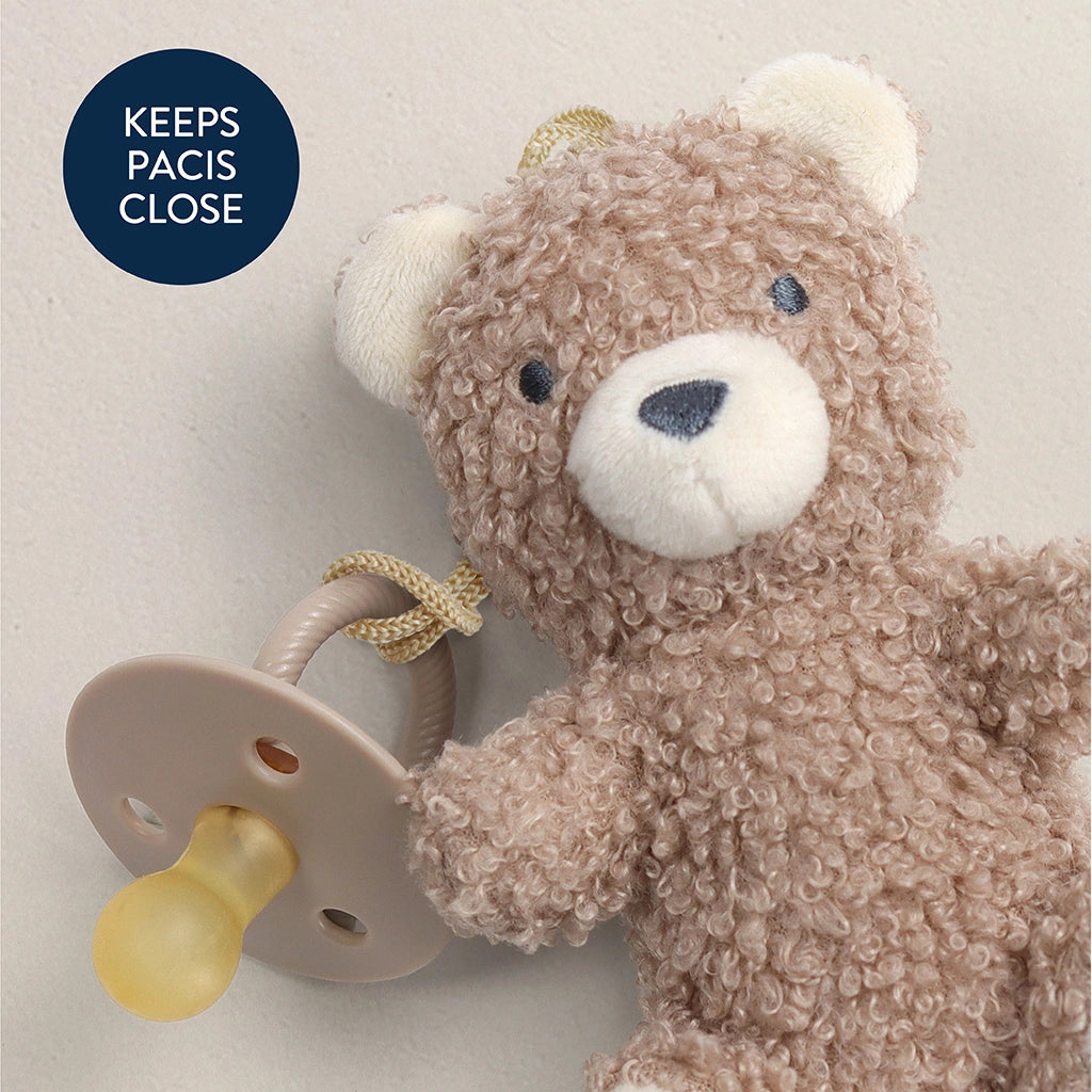 Bitzy Pal - Natural Rubber Pacifier and Plush (Bear)