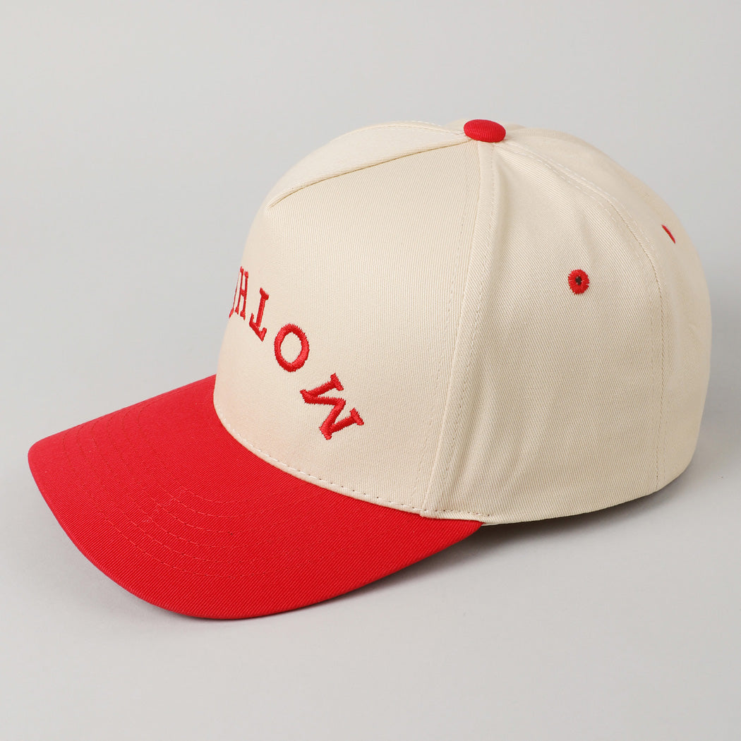 Mother Upside Down Lettering - Hat (Red)