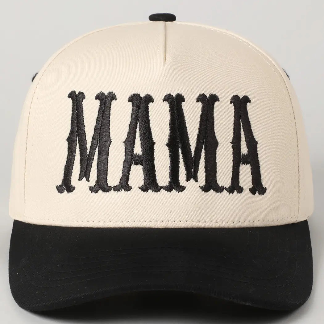 Mama Typographic - Hat (Black)