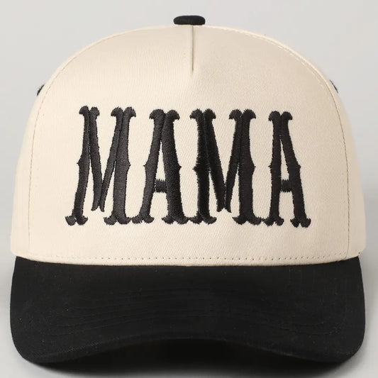 Mama Typographic - Hat (Black)