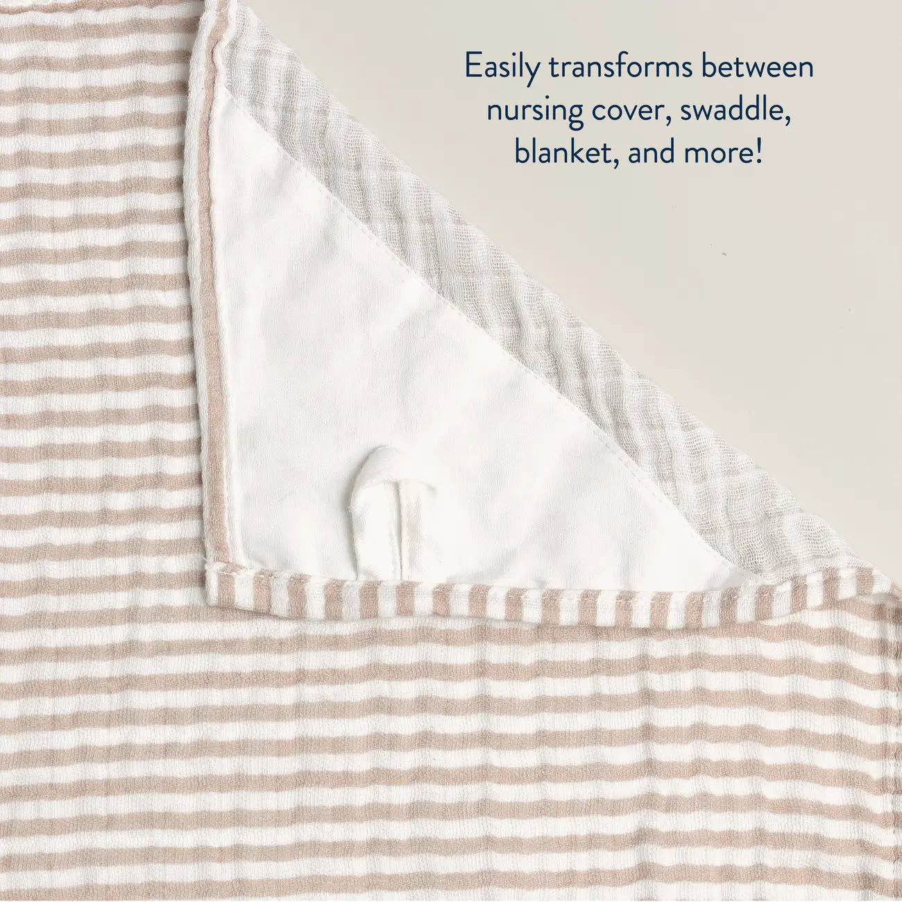 Itzy Ritzy- Breastfeeding Boss - Multipurpose Cover (Chai Stripes)