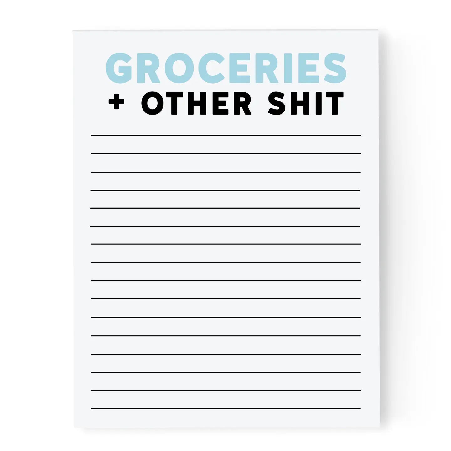 To Do List - Notepad With Magnet - Groceries + Other Shit