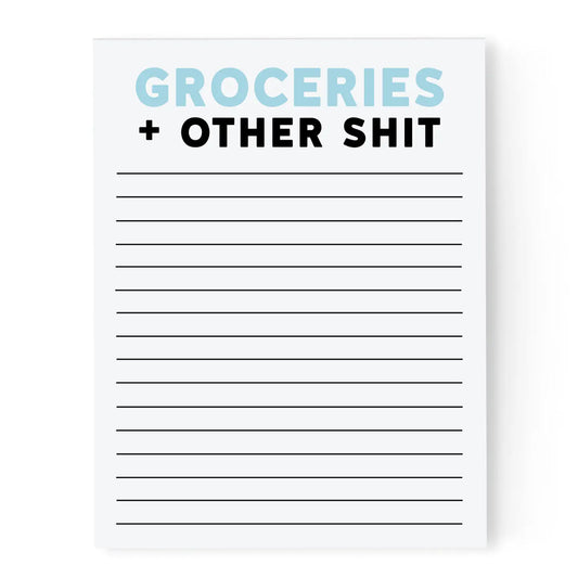 To Do List - Notepad With Magnet - Groceries + Other Shit