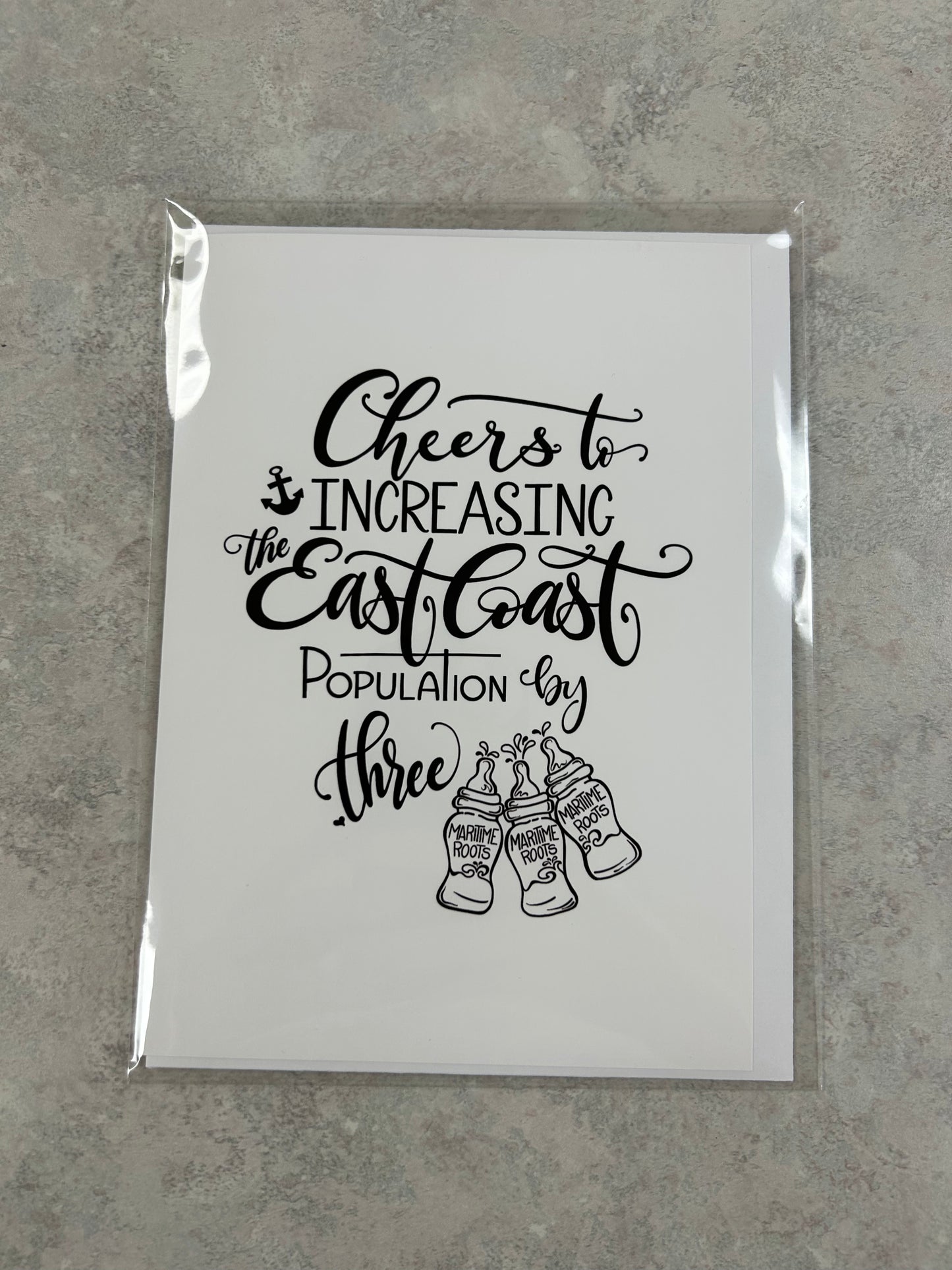 East Coast New Baby Card (triplets)