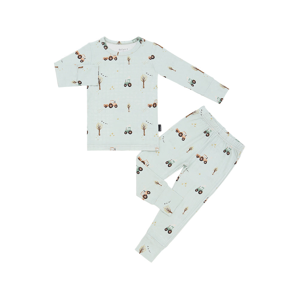 Belan J - Bamboo PJ Set (Tractors)