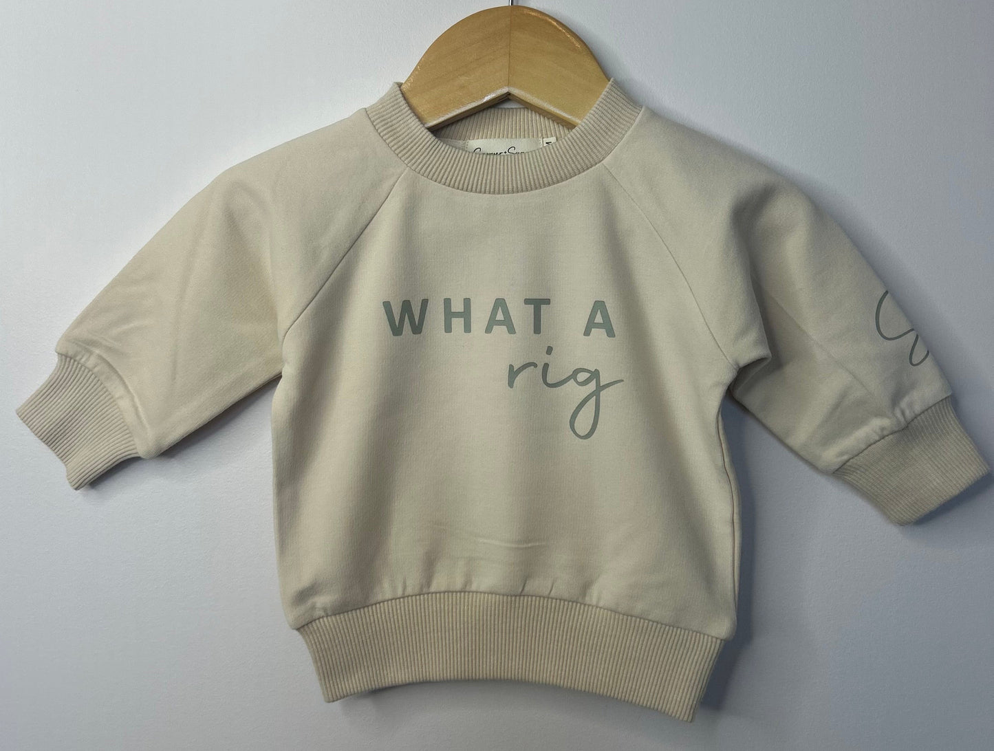 Sawyer + Sunny - What A Rig Crewneck Sweater (Cream)