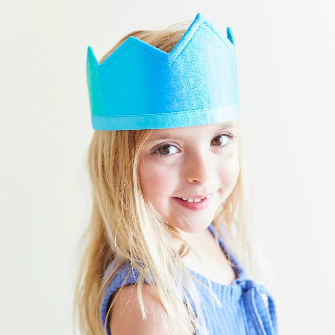 Sarah's Silks - 100% Silk Blue Play Crown