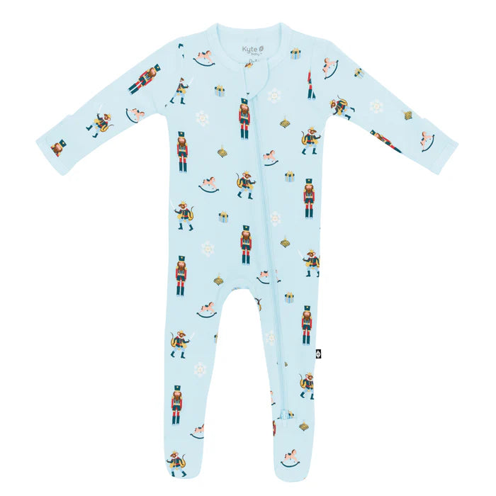 Kyte Baby - Bamboo Zippered Footie (Nutcracker)