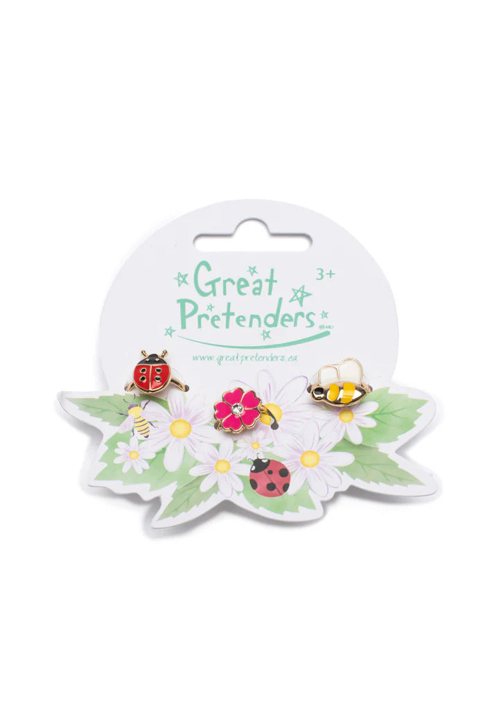 Great Pretenders - Lady Bug Garden Ring Set