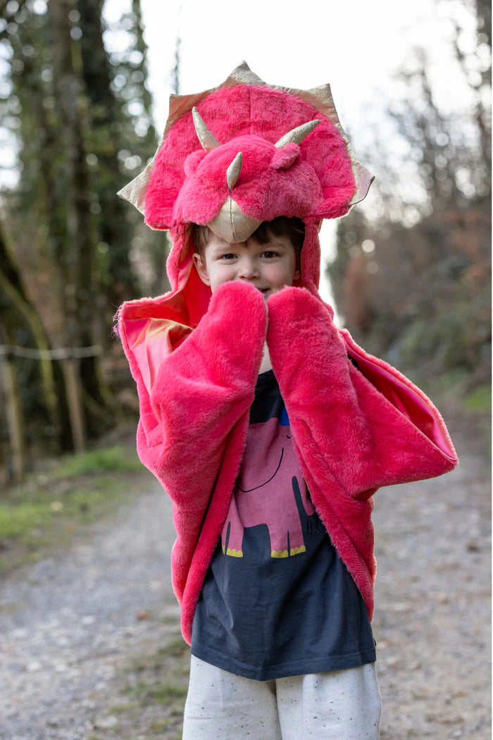Great Pretenders - Cuddle Cape (Red Triceratops)