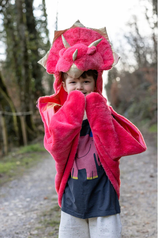 Great Pretenders - Cuddle Cape (Red Triceratops)