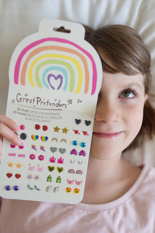 Great Pretenders - Rainbow Love Sticker Earrings