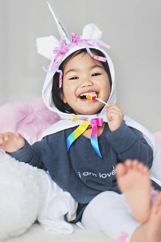 Great Pretenders - White Unicorn Toddler Cape