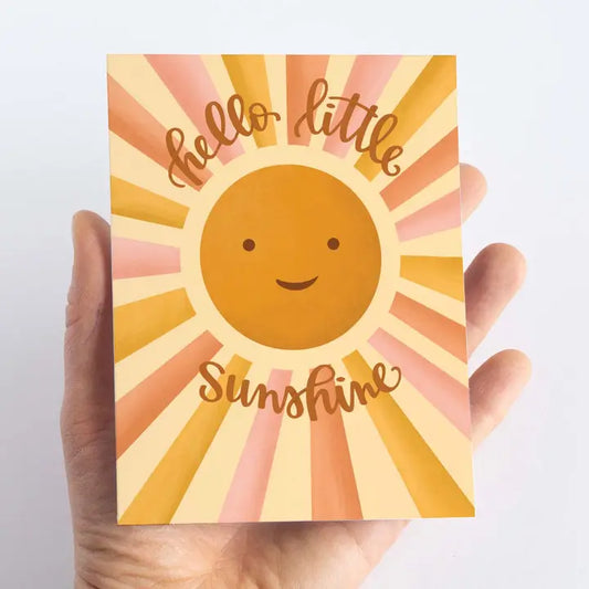 New Baby - Hello Little Sunshine Baby Card