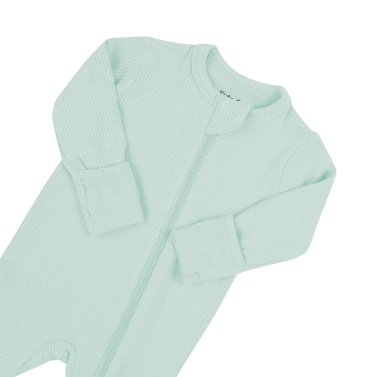 Kyte Baby - Ribbed Zippered Footie (Sage)