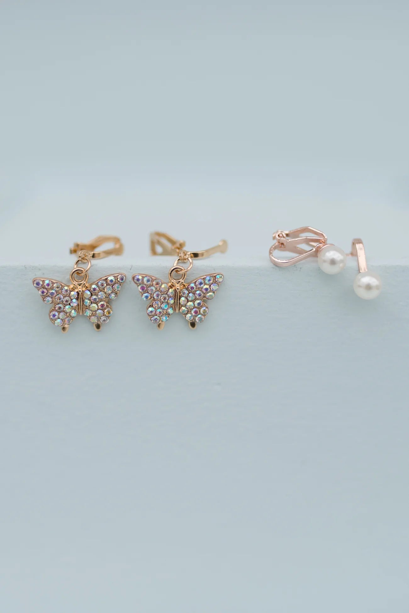 Boutique Butterfly Clip Earrings