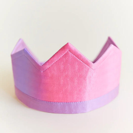 Sarah's Silks - 100% Silk Pink and Purple Play Crown